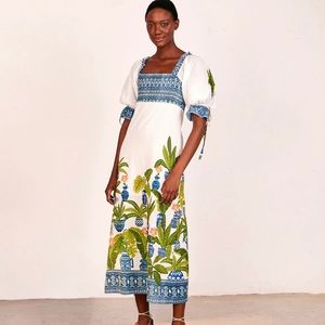 Farm Rio Vase Forest Dress